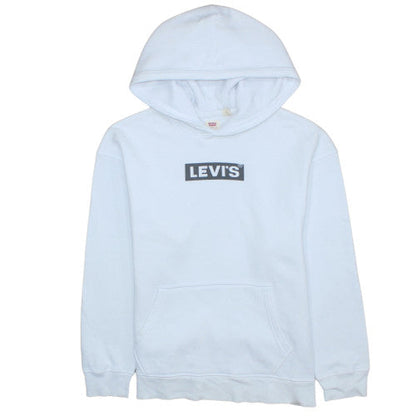 Mens UK Size S Levi's White Pullover Hoodie