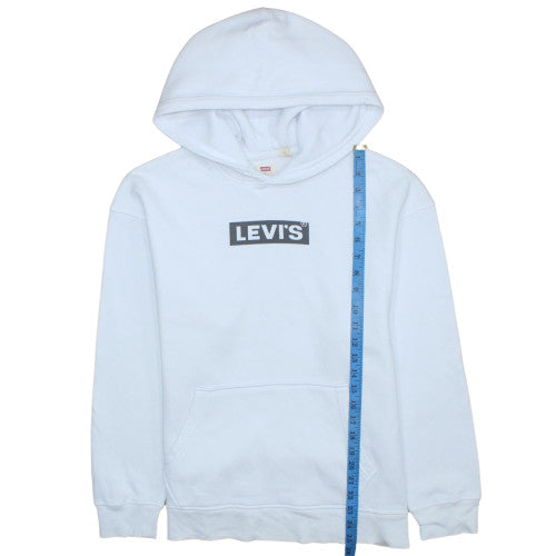 Mens UK Size S Levi's White Pullover Hoodie
