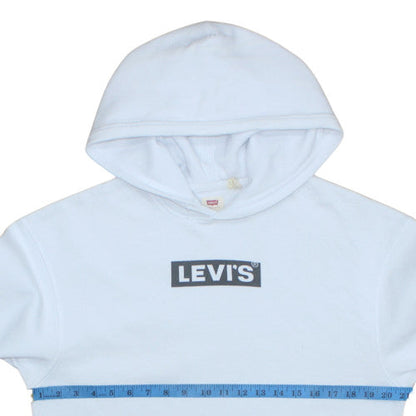 Mens UK Size S Levi's White Pullover Hoodie