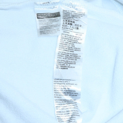 Mens UK Size S Levi's White Pullover Hoodie