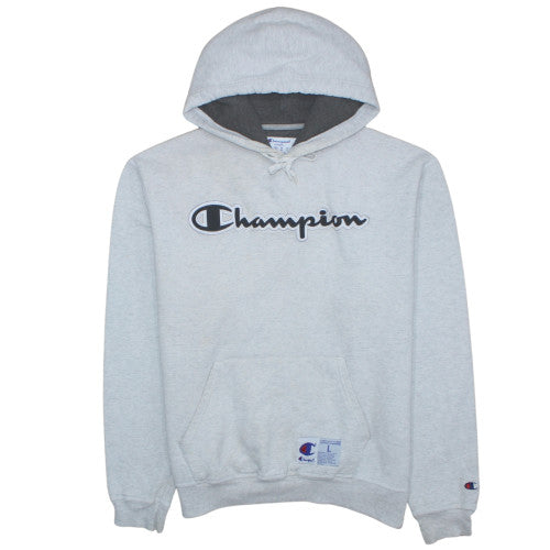Mens UK Size L Champion Grey Pullover Hoodie