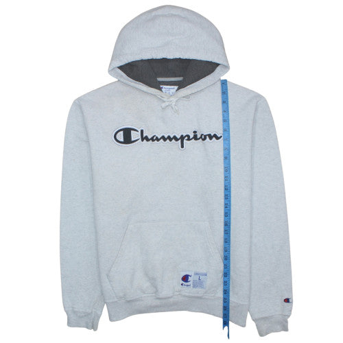 Mens UK Size L Champion Grey Pullover Hoodie