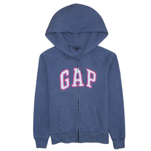 Womens UK Size M GAP Blue Full Zip Hoodie