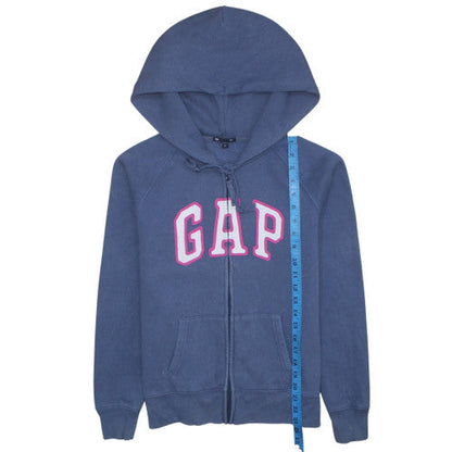 Womens UK Size M GAP Blue Full Zip Hoodie