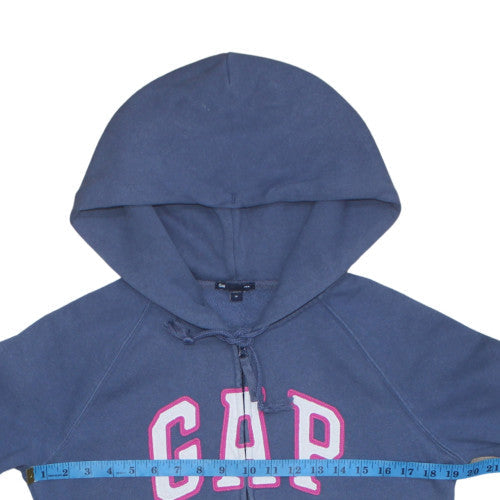 Womens UK Size M GAP Blue Full Zip Hoodie