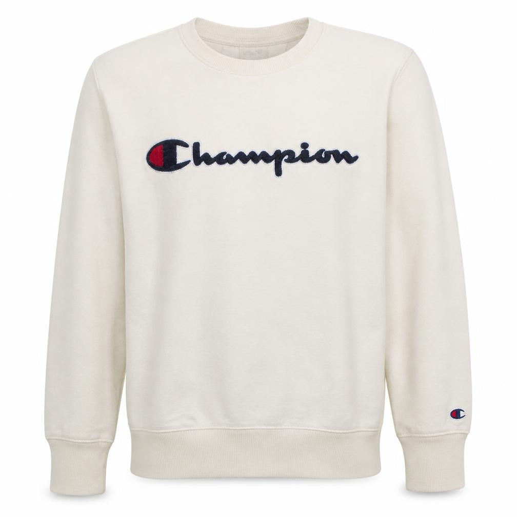 Mens UK Size M Champion White Pullover Sweatshirt