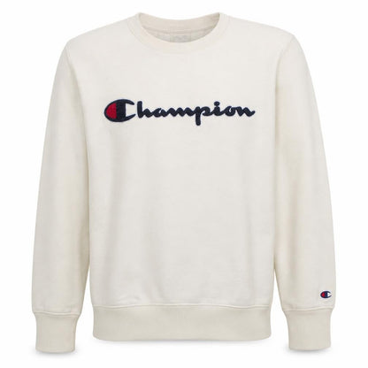 Mens UK Size M Champion White Pullover Sweatshirt