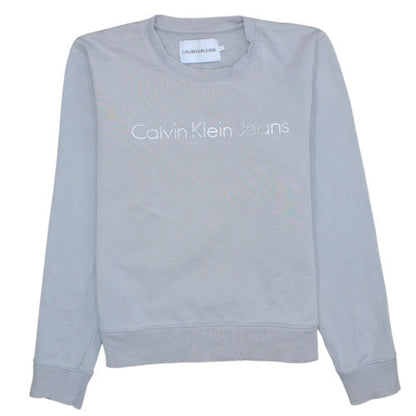 Mens UK Size L Calvin Klein Jeans Grey Pullover Sweatshirt