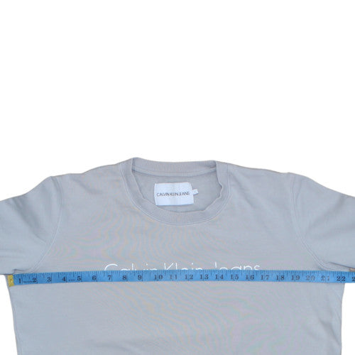 Mens UK Size L Calvin Klein Jeans Grey Pullover Sweatshirt