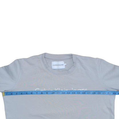 Mens UK Size L Calvin Klein Jeans Grey Pullover Sweatshirt