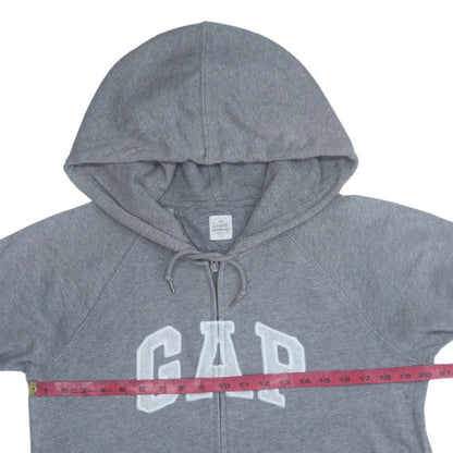 Womens UK Size L Gap Grey Full Zip Hoodie
