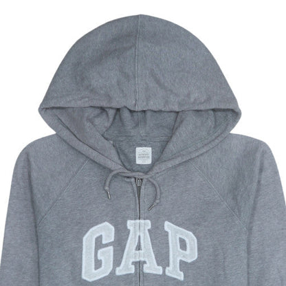 Womens UK Size L Gap Grey Full Zip Hoodie
