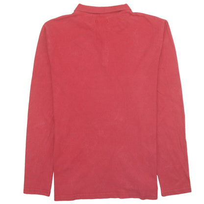 Mens UK Size XL Napapijri Red Henley Sweatshirt