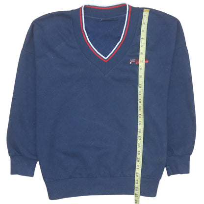 Mens UK Size M FILA Blue Pullover Sweatshirt