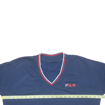 Mens UK Size M FILA Blue Pullover Sweatshirt