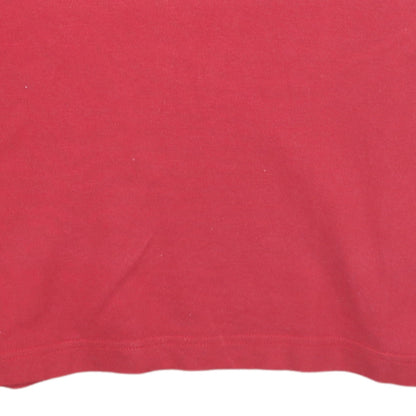Tommy Hilfiger Men's Red Slim Fit Organic Cotton Polo Shirt L