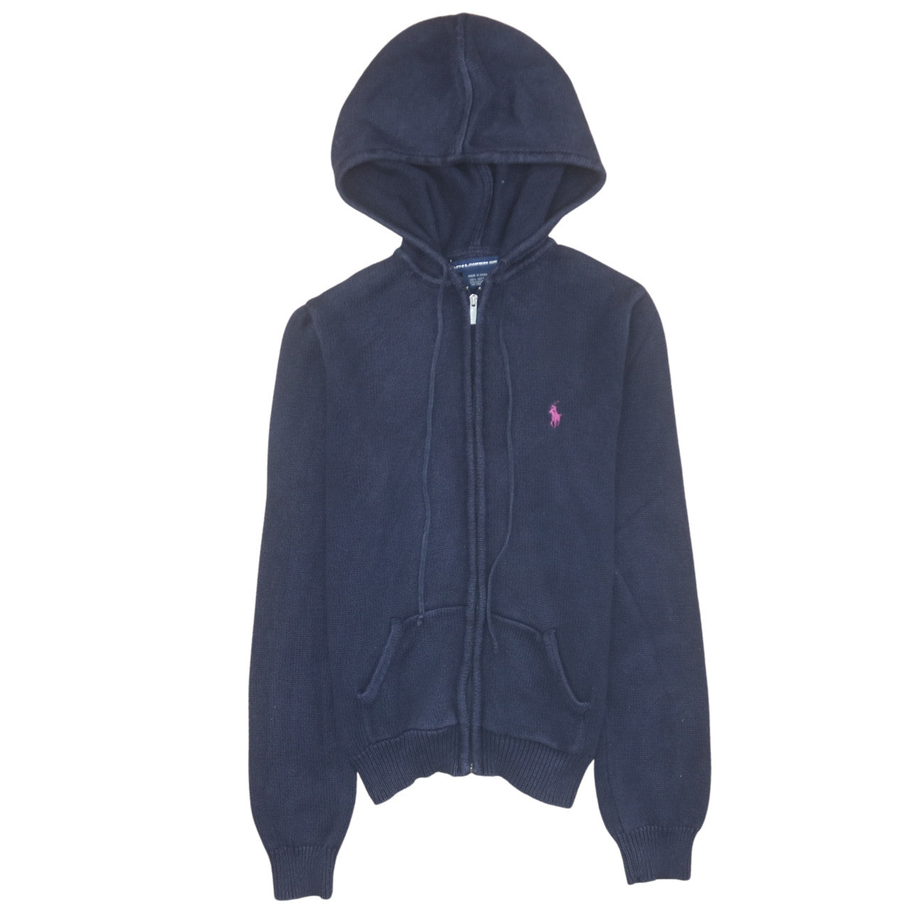 Womens UK Size M Ralph Lauren Sport Blue Full Zip Hoodie