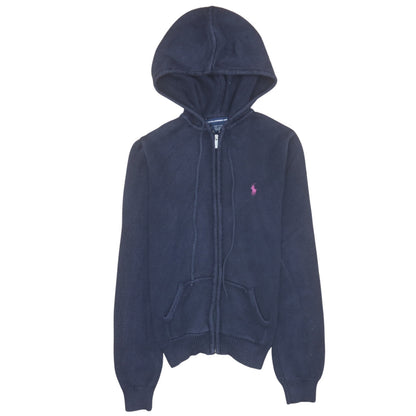 Womens UK Size M Ralph Lauren Sport Blue Full Zip Hoodie