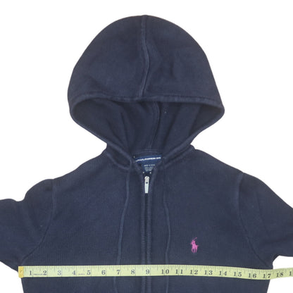 Womens UK Size M Ralph Lauren Sport Blue Full Zip Hoodie