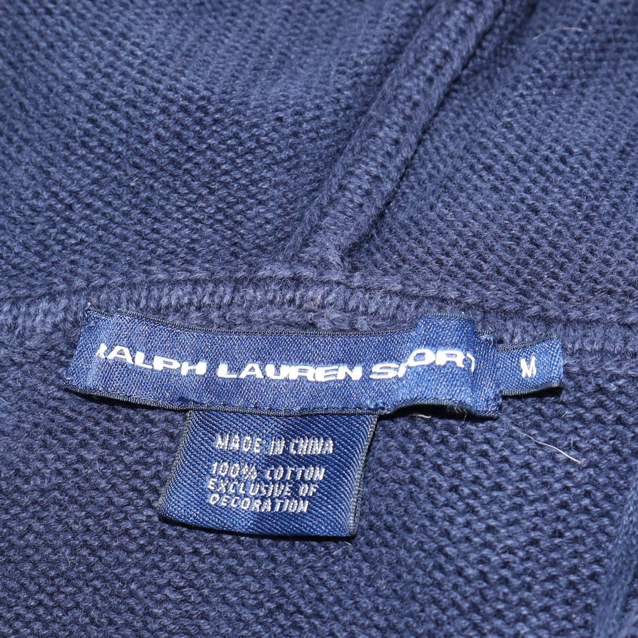 Womens UK Size M Ralph Lauren Sport Blue Full Zip Hoodie