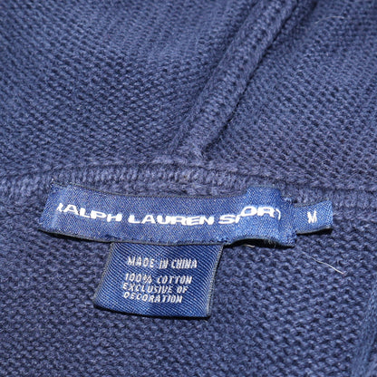 Womens UK Size M Ralph Lauren Sport Blue Full Zip Hoodie