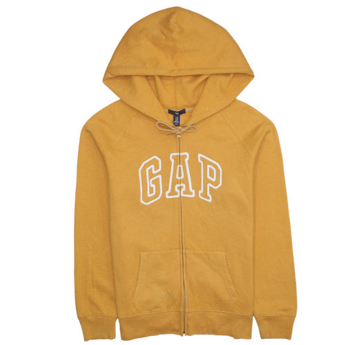 Womens UK Size XL GAP Yellow Full Zip Hoodie