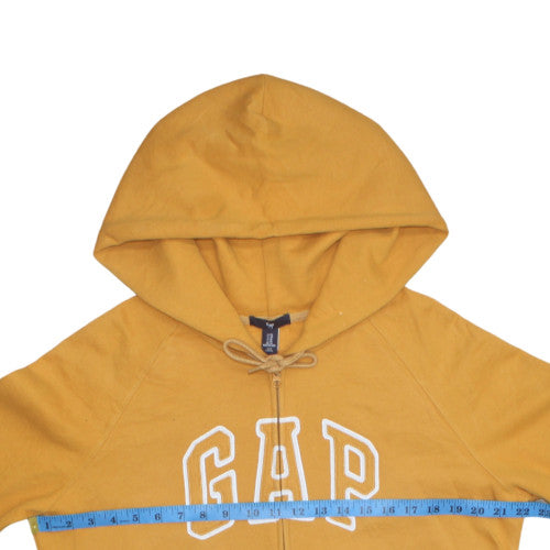 Womens UK Size XL GAP Yellow Full Zip Hoodie