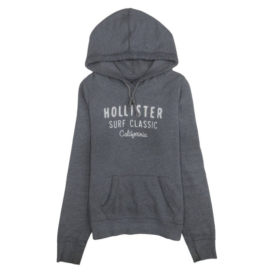 Womens UK Size M Hollister Grey Pullover Hoodie