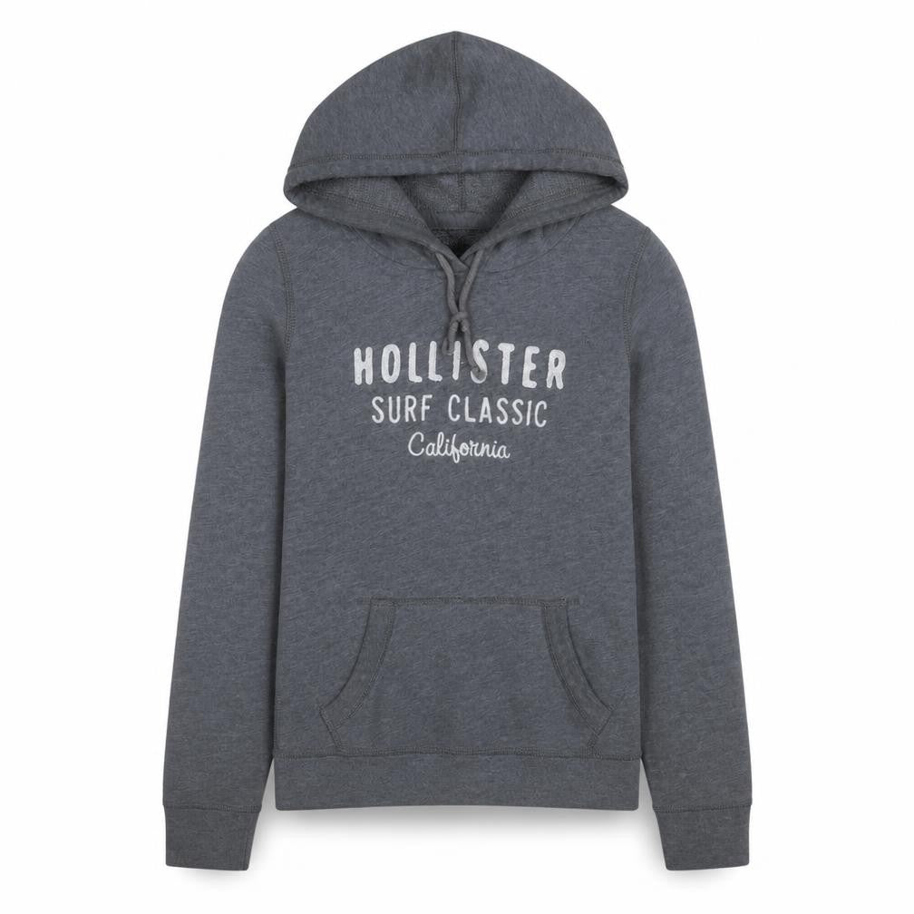Womens UK Size M Hollister Grey Pullover Hoodie