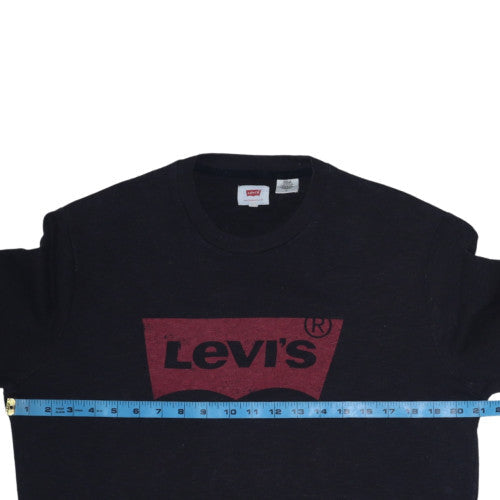 Mens UK Size M Levi's Black Pullover Sweatshirt