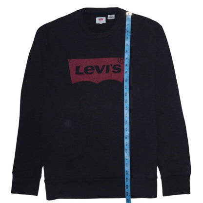 Mens UK Size M Levi's Black Pullover Sweatshirt