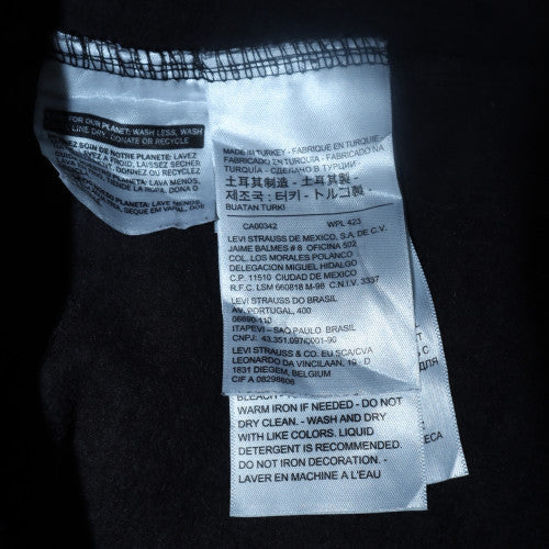 Mens UK Size M Levi's Black Pullover Sweatshirt