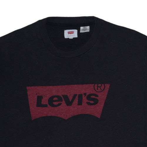 Mens UK Size M Levi's Black Pullover Sweatshirt