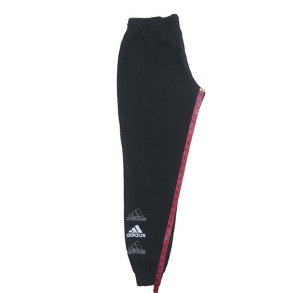 adidas Womens Black M Tapered Fleece Sweatpants
