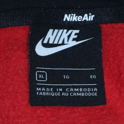 Mens UK Size XL Nike Red Full Zip Hoodie