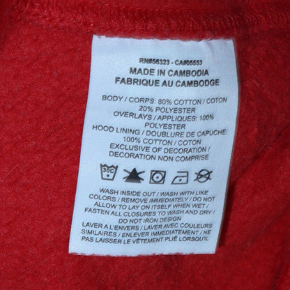Mens UK Size XL Nike Red Full Zip Hoodie