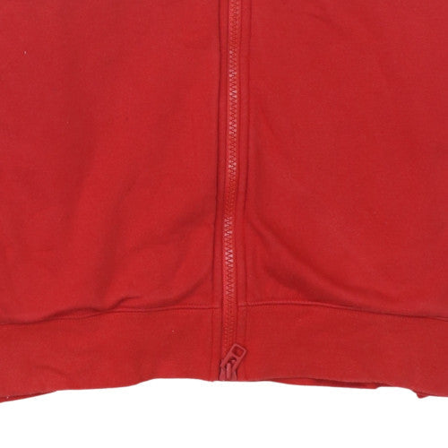 Mens UK Size XL Nike Red Full Zip Hoodie