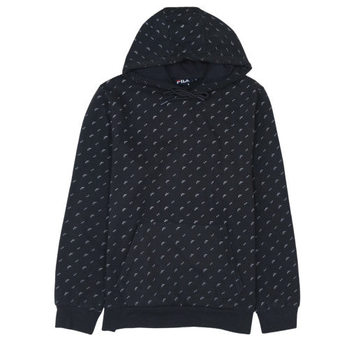 Womens UK Size M Fila Black Pullover Hoodie