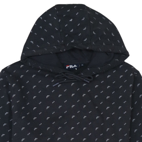 Womens UK Size M Fila Black Pullover Hoodie