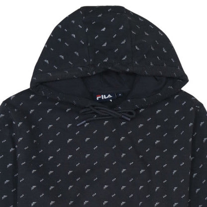 Womens UK Size M Fila Black Pullover Hoodie