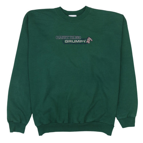 Mens UK Size XL Walt Disney World Green Pullover Sweatshirt