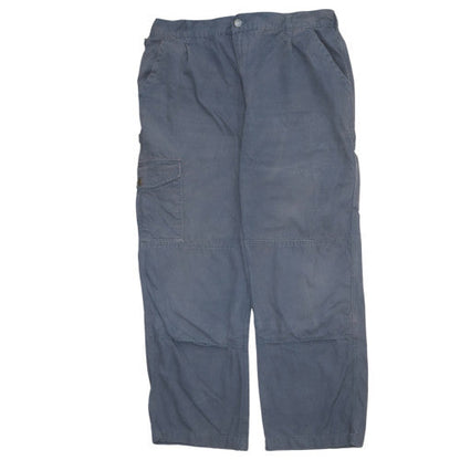 Dickies Men’s Blue Cargo Workwear Cotton Trousers Size 44 Relaxed Fit