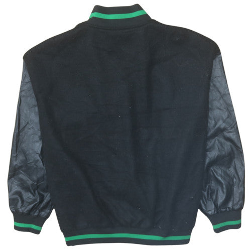 SHEIN Women Black Varsity Jacket Size 12 Letterman Style