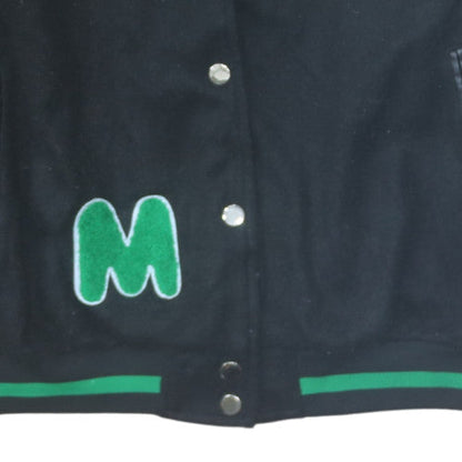 SHEIN Women Black Varsity Jacket Size 12 Letterman Style