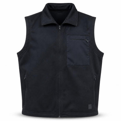 Nike Men's Black Sleeveless Fleece Zip Activewear Jacket Size S