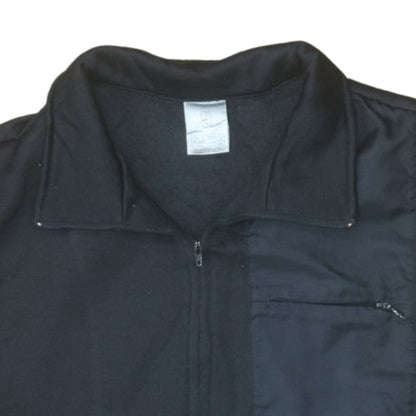 Nike Men's Black Sleeveless Fleece Zip Activewear Jacket Size S