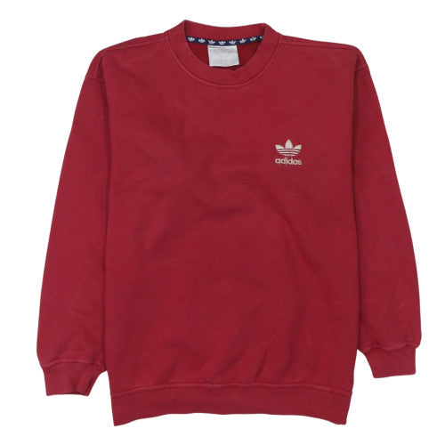 Womens UK Size 14 Adidas Red Pullover Sweatshirt