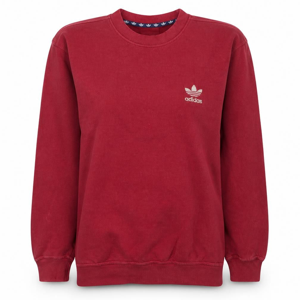 Womens UK Size 14 Adidas Red Pullover Sweatshirt