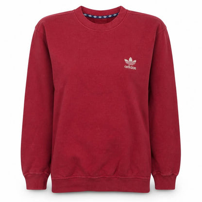 Womens UK Size 14 Adidas Red Pullover Sweatshirt
