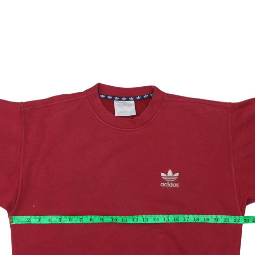 Womens UK Size 14 Adidas Red Pullover Sweatshirt